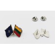 NATO and Lithuanian Flag Pin